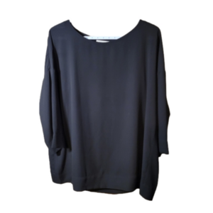 Babaton flowy black 3/4 sleeve blouse size 2 xs oversized